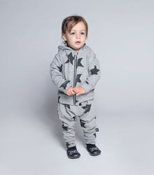 Newborn | Star Zip Hoodie | Black