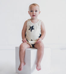 Newborn | Star Yoga Overall | White