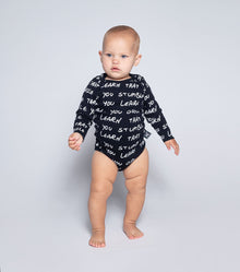Newborn | Growth Onesie | Black