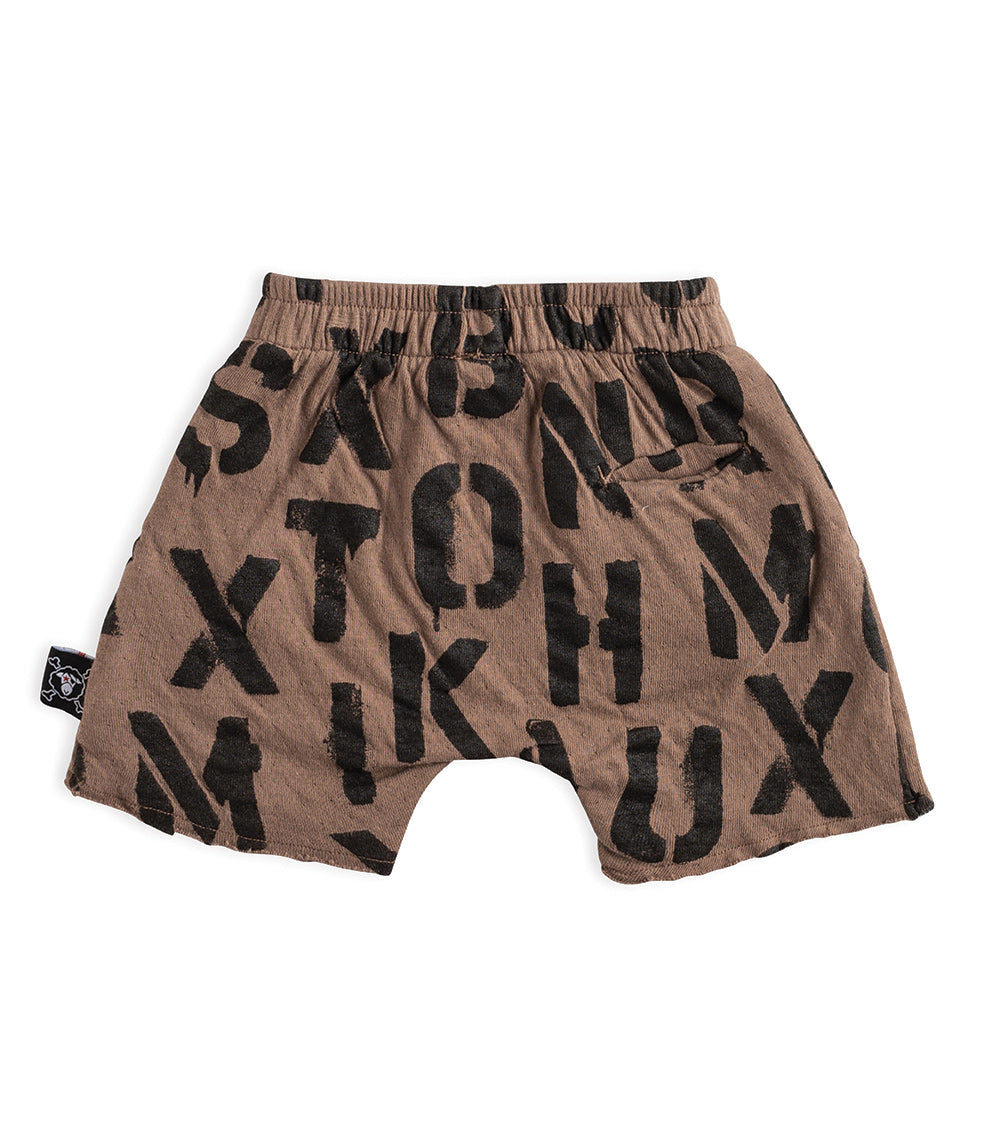 Newborn | Abc Soft Shorts | Earth Brown