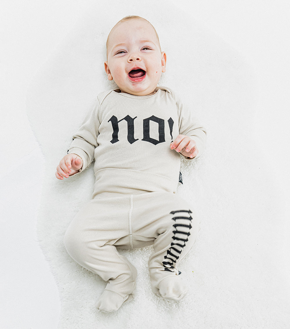 Newborn | No! Inked Onesie | Smokey Natural