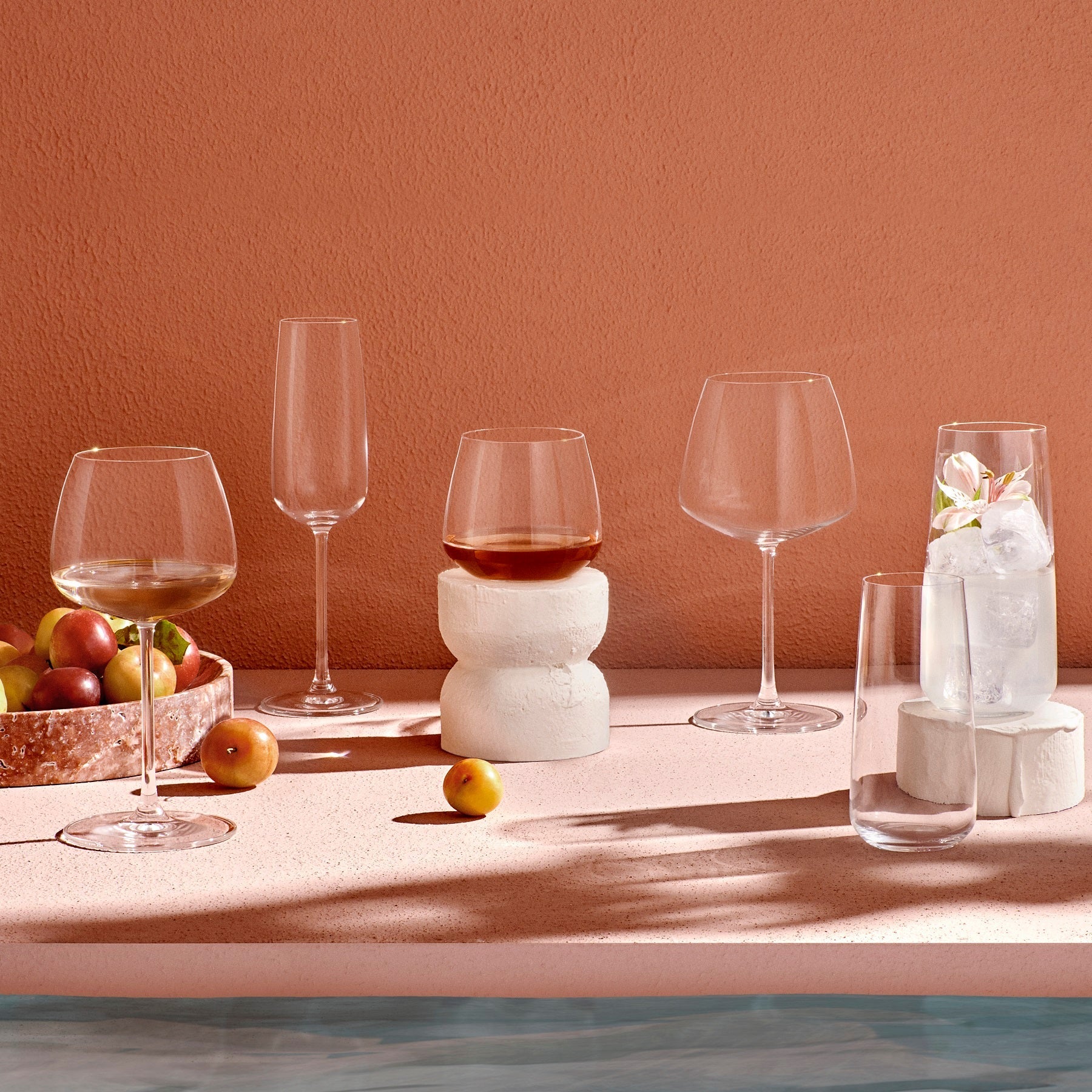 Mirage Champagne Glasses | Clear Crystal | Set of 2