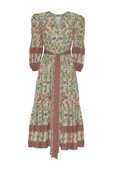 Nysa Dress | Vine Floral Egret Pink