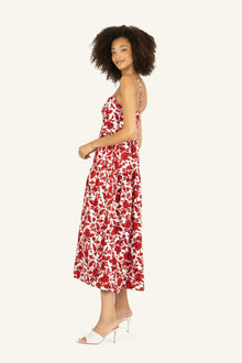 Nehru Dress | Red Floral Print