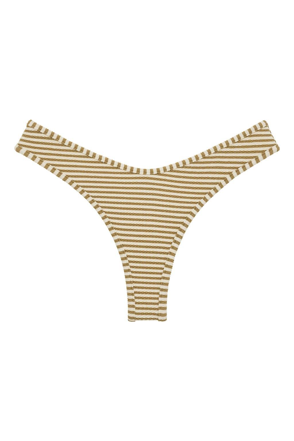 Lulu Bikini Bottom | Neutral Stripe