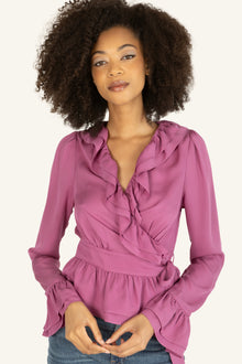 Noelle Blouse | Plum