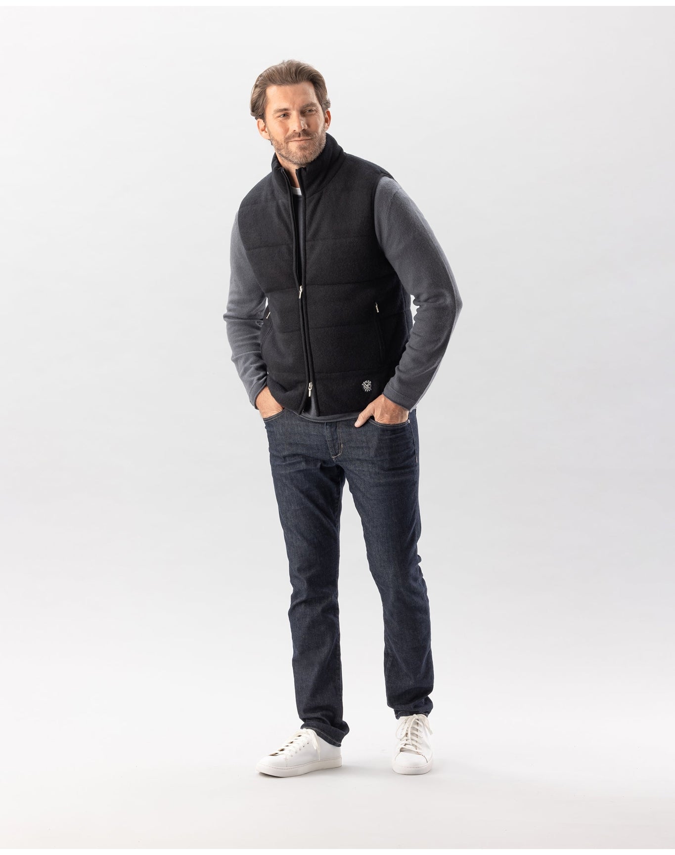 Nomad1942 | Men | Fordham Quilted Vest | Black