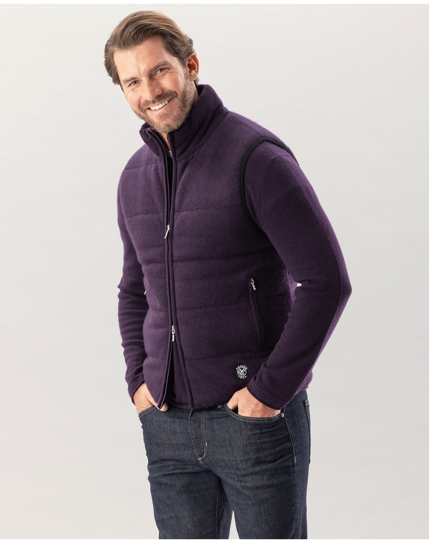 Nomad1942 | Men | Fordham Quilted Vest | Currant