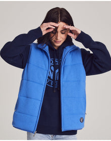 Nomad1942 | Unisex | Magnolia Quilted Vest | Cobalt