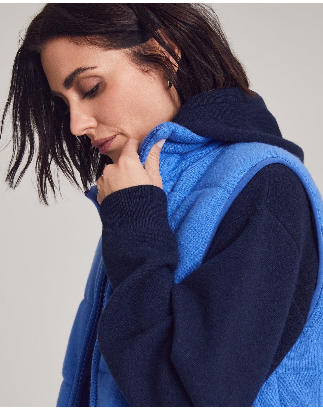 Nomad1942 | Unisex | Magnolia Quilted Vest | Cobalt