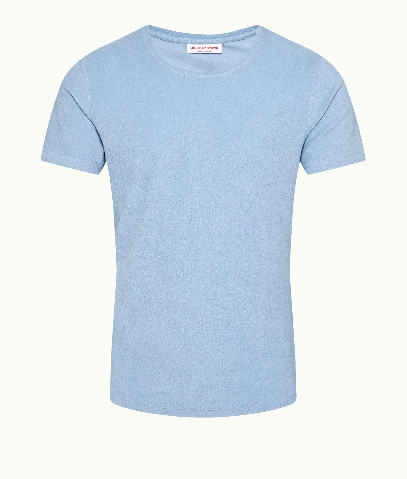 OB-T Towelling Crew Neck Organic Cotton Towelling T-Shirt | Blue Ash