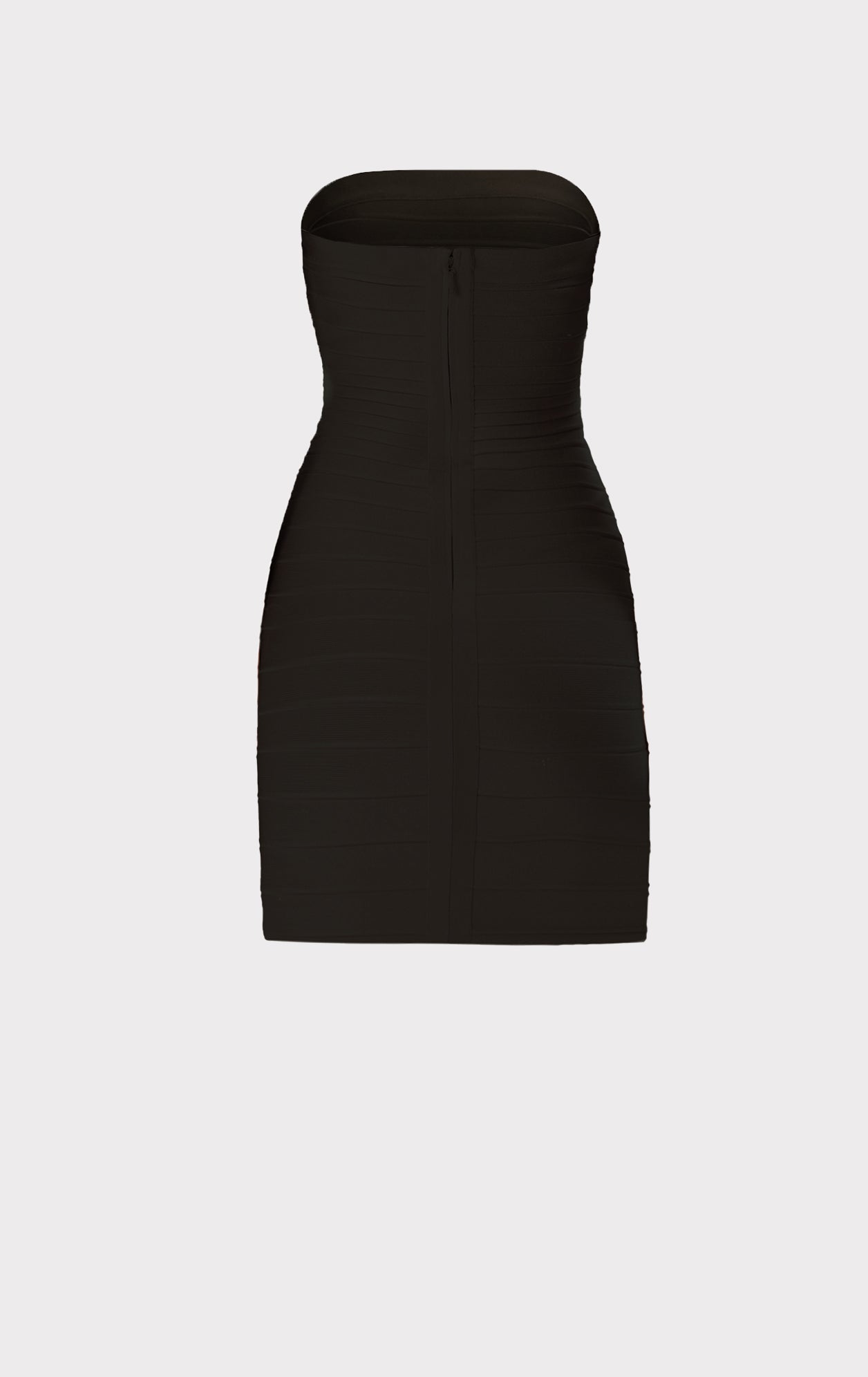 Strapless Banded Pencil Dress | Black