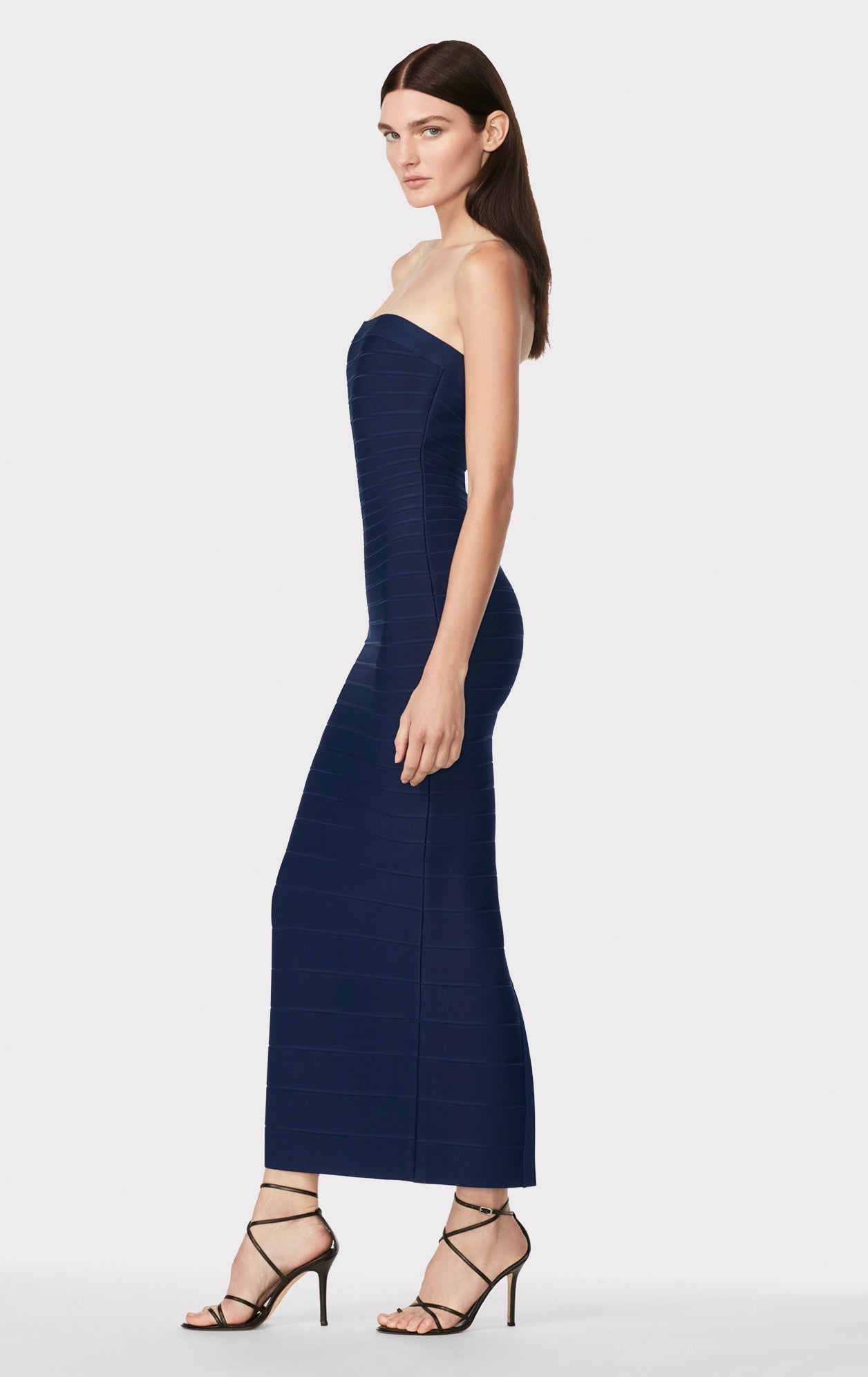 Strapless Banded Gown | Classic Blue