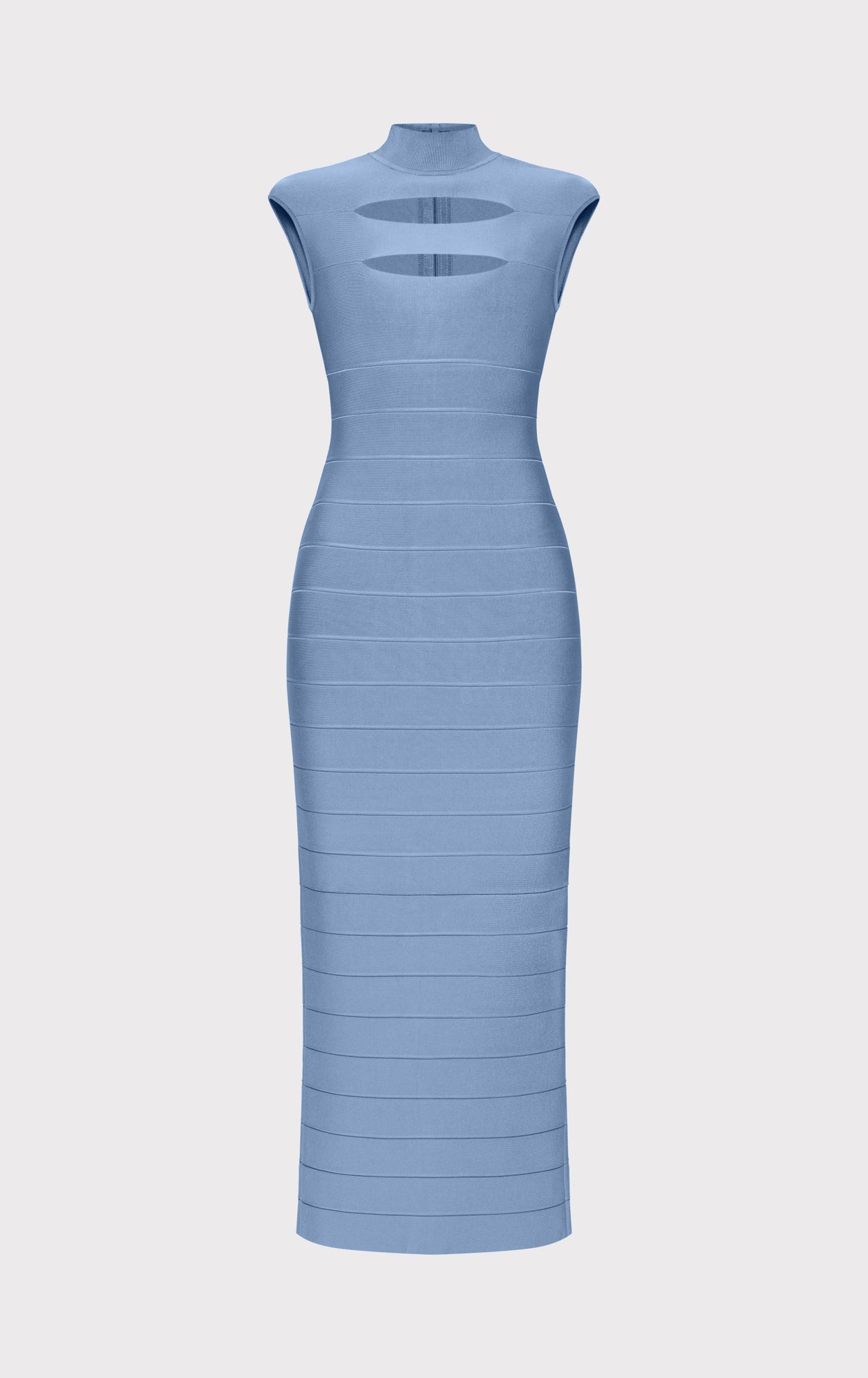 Cap Sleeve Cut-Out Gown | True Blue