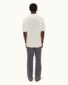 Dark Sapphire/Sea Mist Bandana Relaxed Fit Cotton Poplin Lounge Pants | Dark Sapphire/Sea Mist