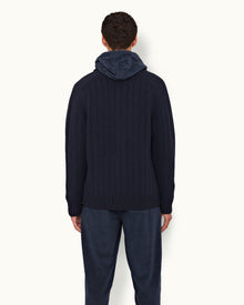 Night Iris Cashmere Blend Hooded Sweatshirt | Night Iris