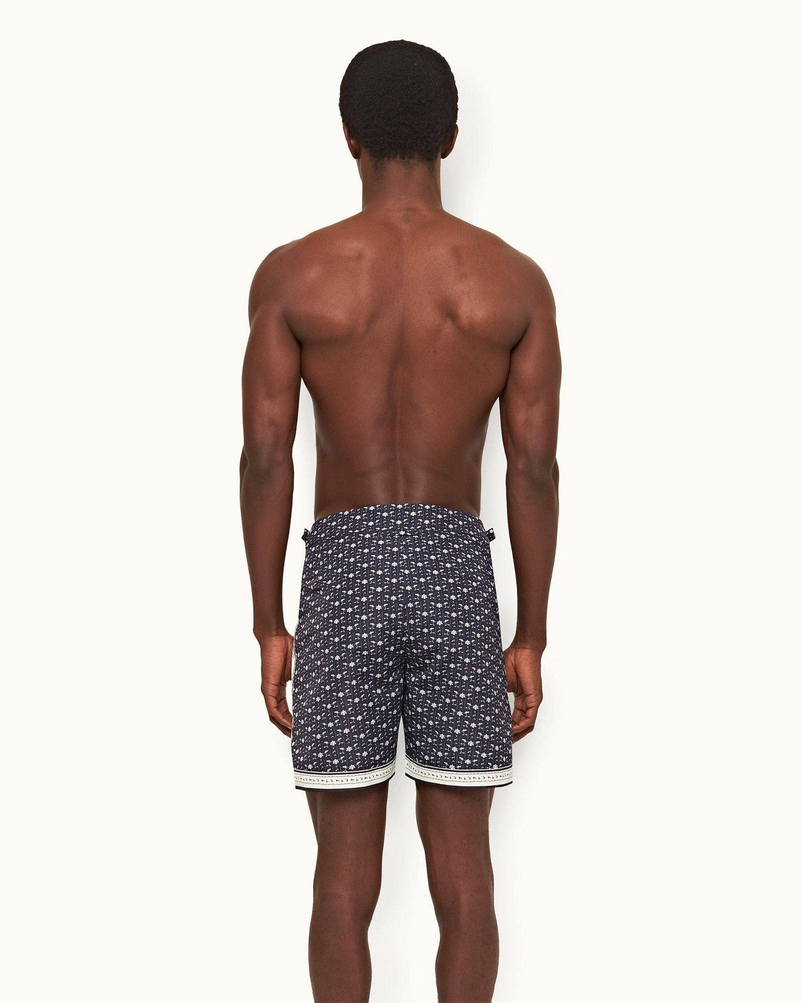 Dark Sapphire/Sea Mist Bandana Mid-Length Swim Shorts | Dark Sapphire/Sea Mist