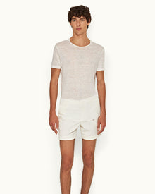 Sea Mist Corduroy Drawcord Mid-Length Shorts | Sea Mist