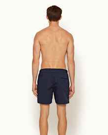Bulldog Cotton Twill Navy Mid-Length Shorts | Navy