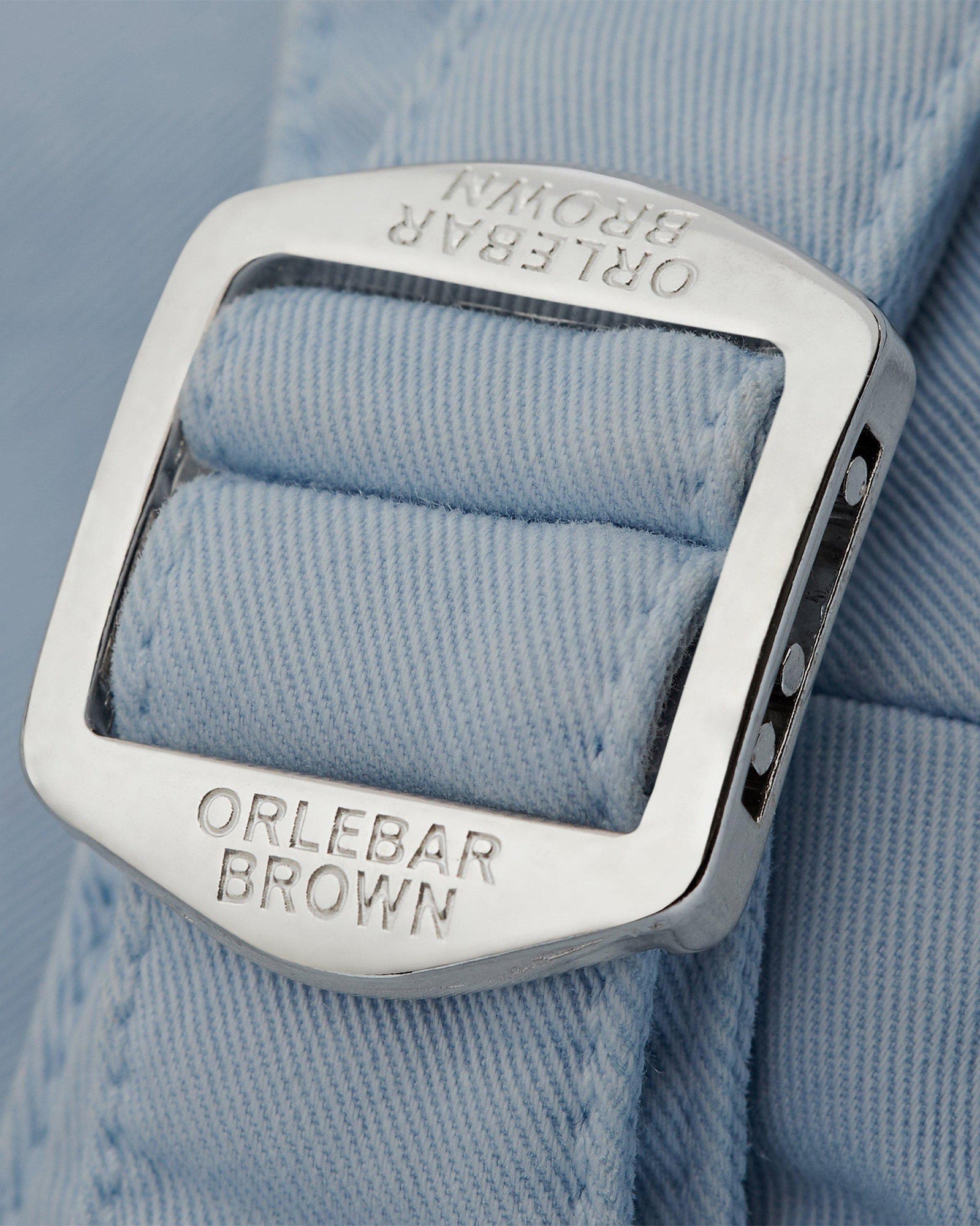 Ice Blue Mid-Length Cotton Twill Shorts | Ice Blue