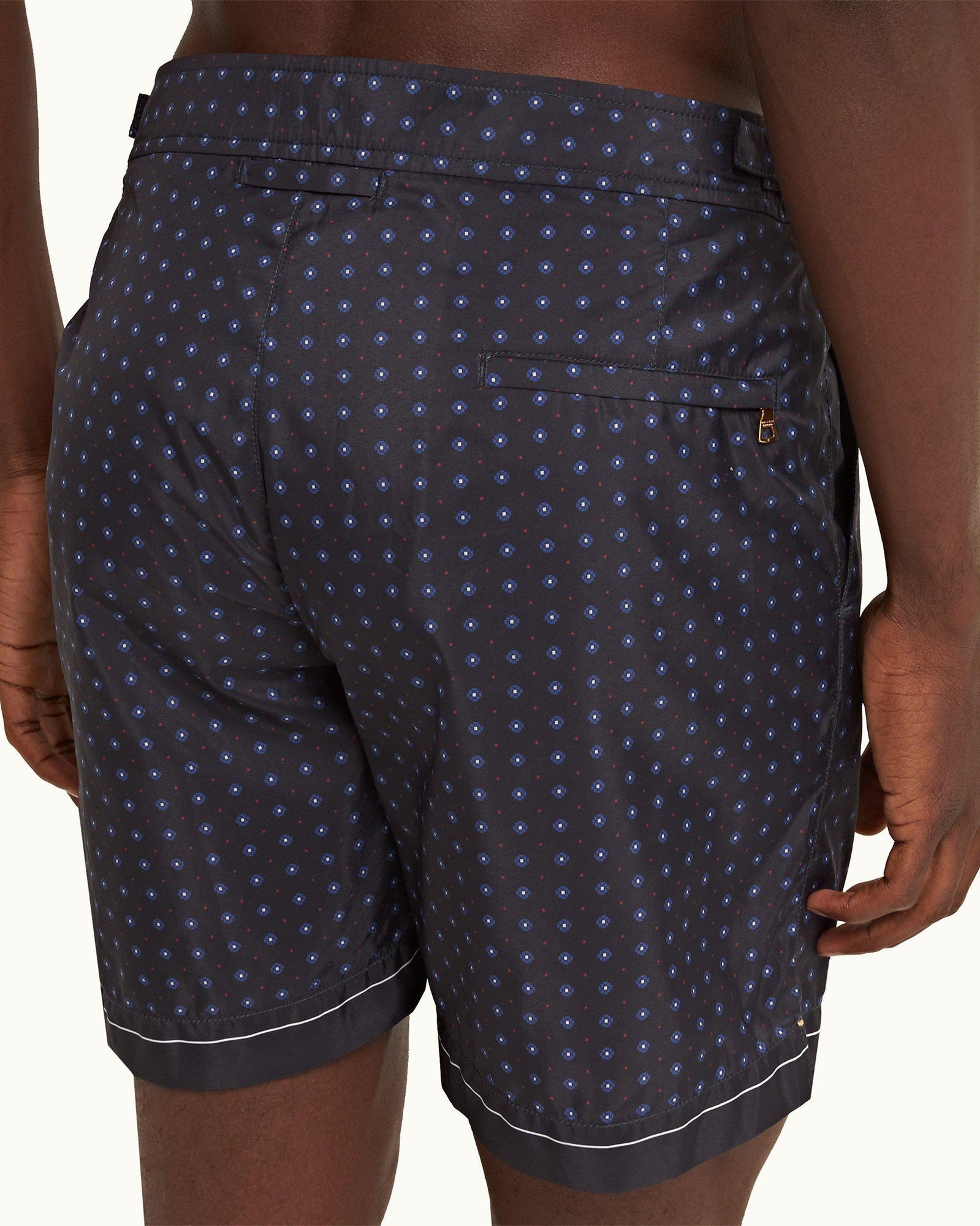 Bulldog Night Iris Cravat Mid-Length Swim Shorts | Night Iris