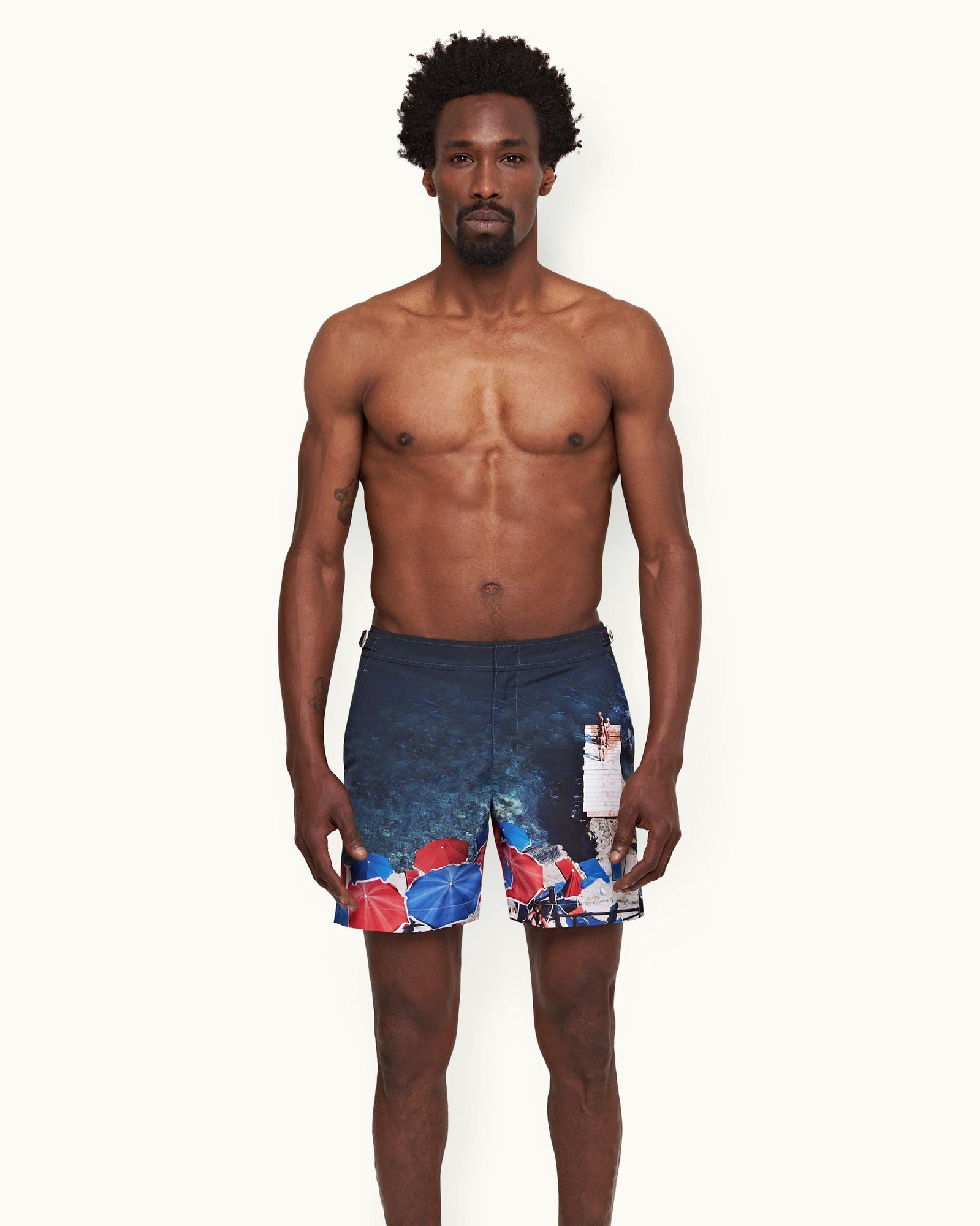 Bulldog Brolly Folly Hulton Getty Mid-Length Swim Shorts | Brolly Folly