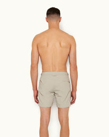 Cliff Grey Mid-Length Swim Shorts | Cliff Grey