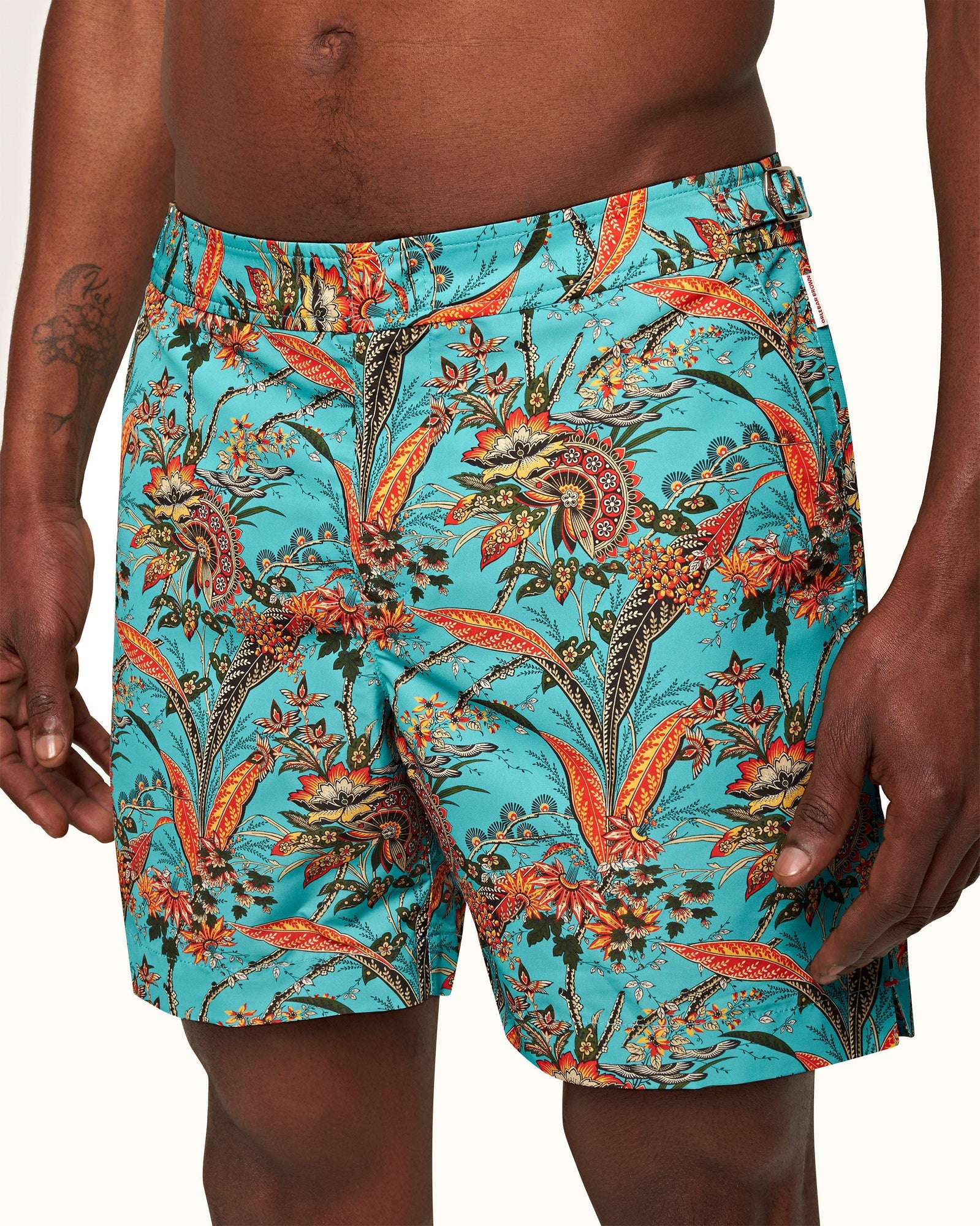 Bulldog Veranda Lotus Mid-Length Swim Shorts | Veranda