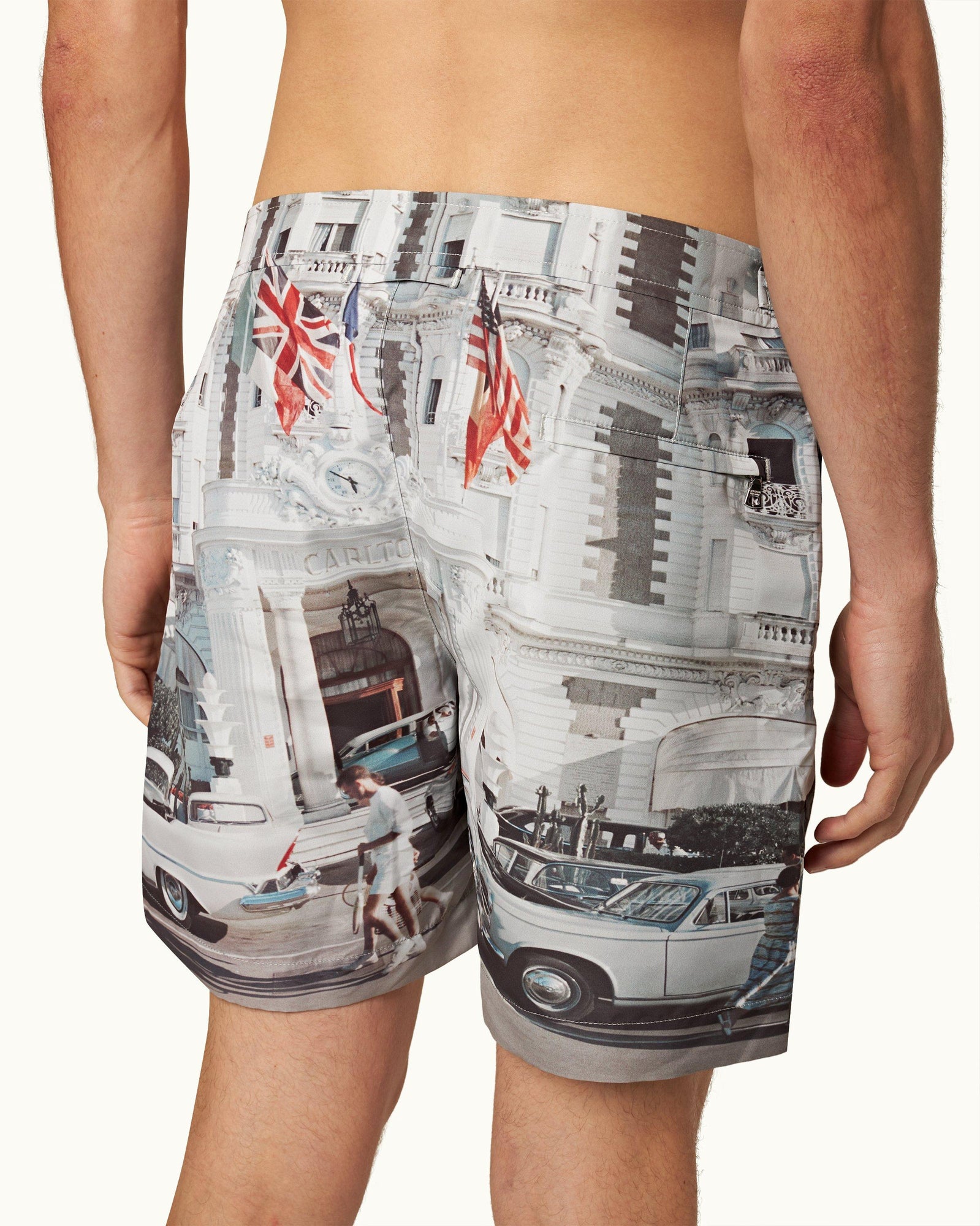 Carlton Cannes Photographic Print Mid-Length Swim Shorts | Carlton Cannes