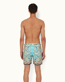 Bulldog Multicolour Paisley Mid-Length Swim Shorts | Multicolour