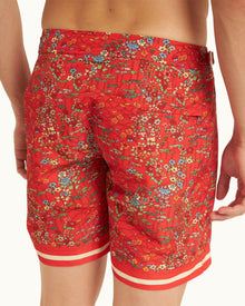 Vermillion Solo Fantasy Mid-Length Swim Shorts | Vermillion