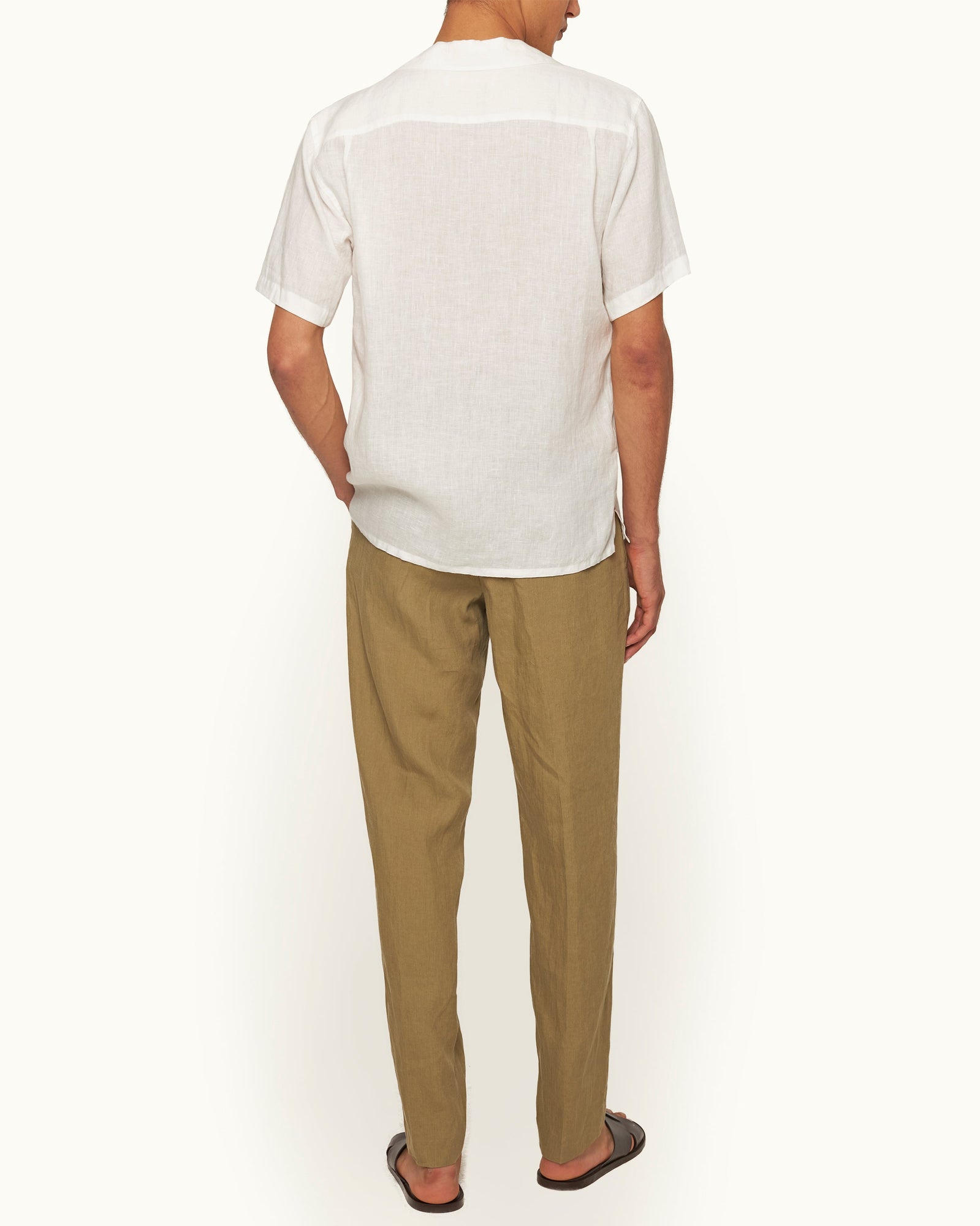 Men | Carsyn Linen Trouser | Agave Green