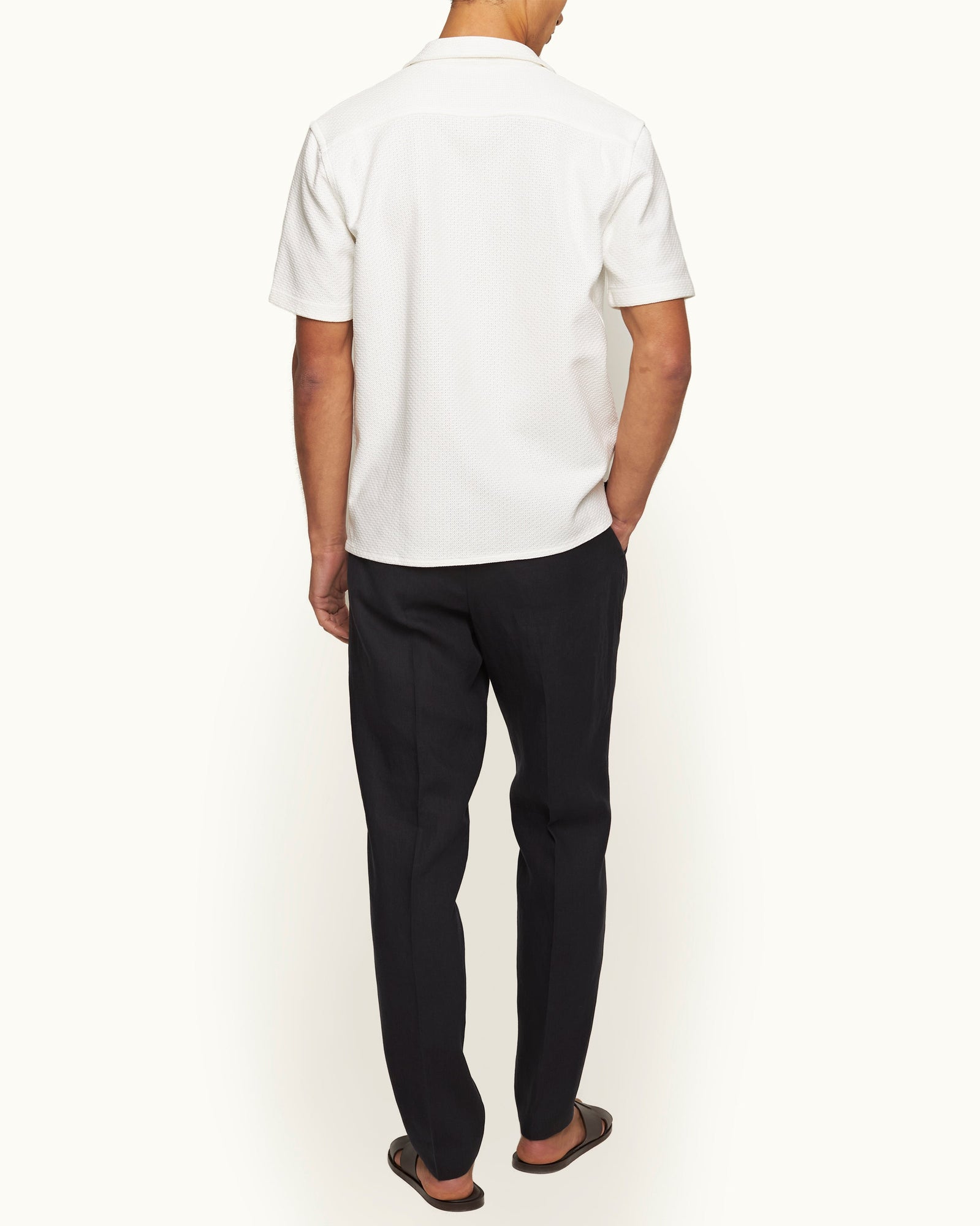 Men | Carsyn Linen Trouser | Night Iris