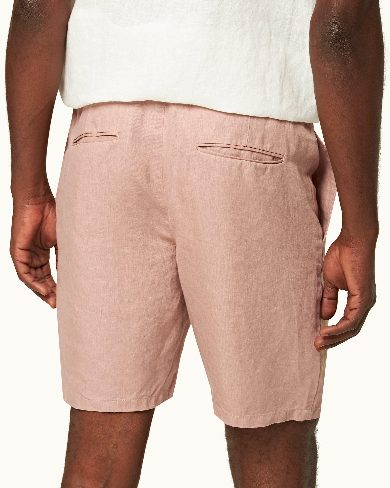 Men | Cornell Linen Short | Caramel Pink