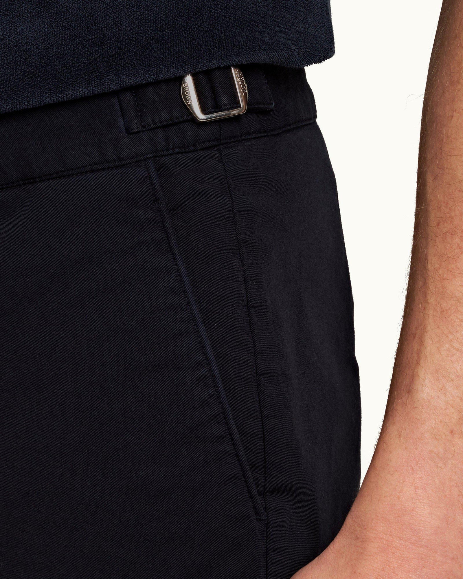 Dane Cotton Twill Night Iris Longest-Length Cotton Twill Shorts | Night Iris
