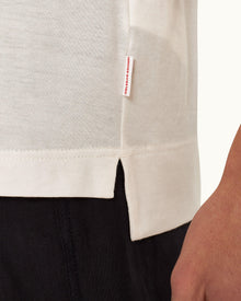 Men | Dominic Stripe Polo | White Sand