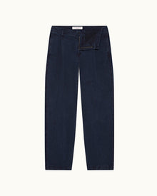 Indigo Relaxed Fit Denim Trousers | Indigo