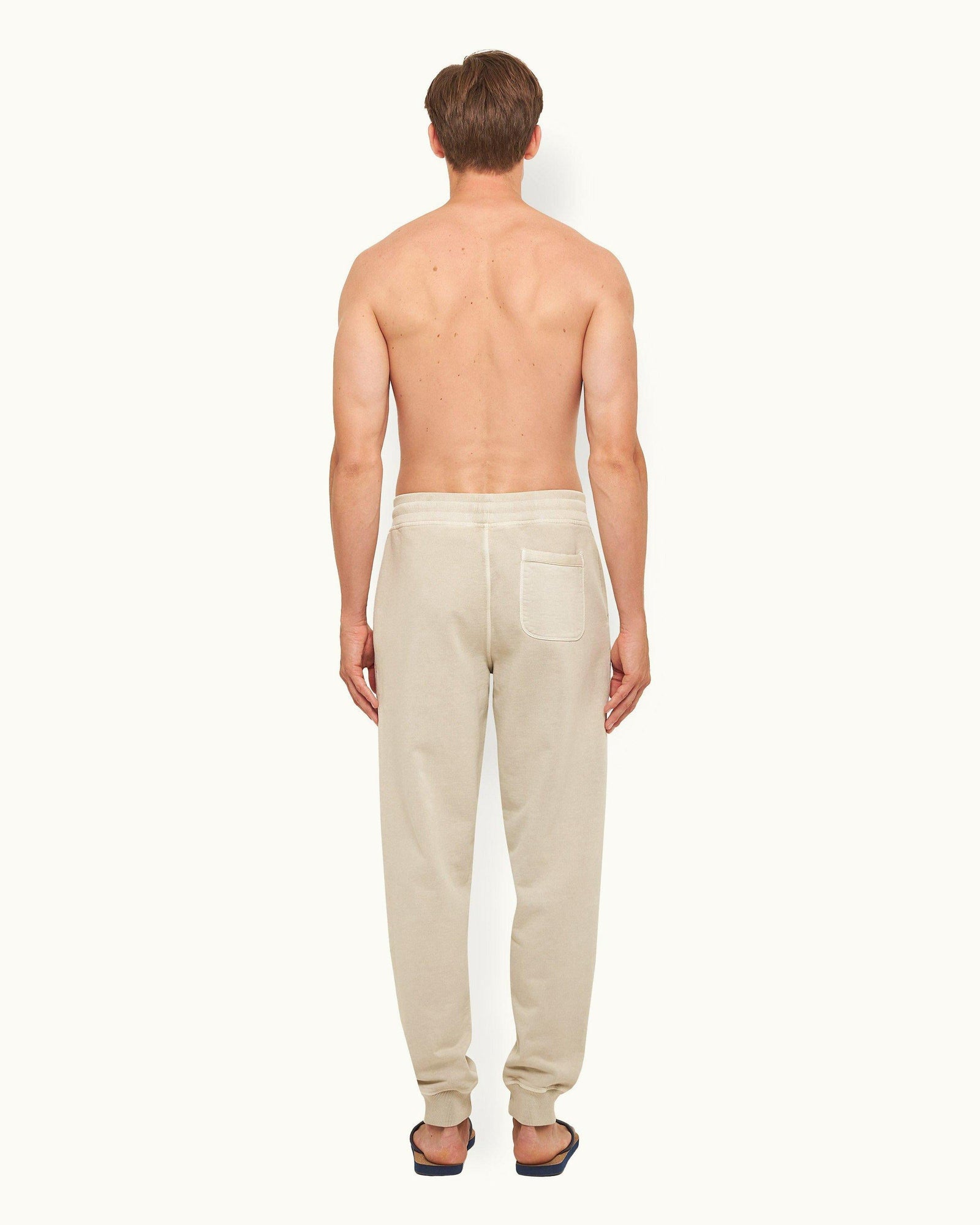 Parched Green Classic Fit Garment-Dye Cotton Sweatpants | Parched Green