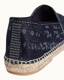 Indigo Solo Pastiche Multi-Stitch Espadrilles | Indigo