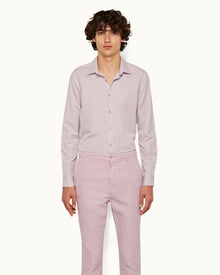 Conch Pink Classic Collar Classic Stripe Shirt | Conch Pink