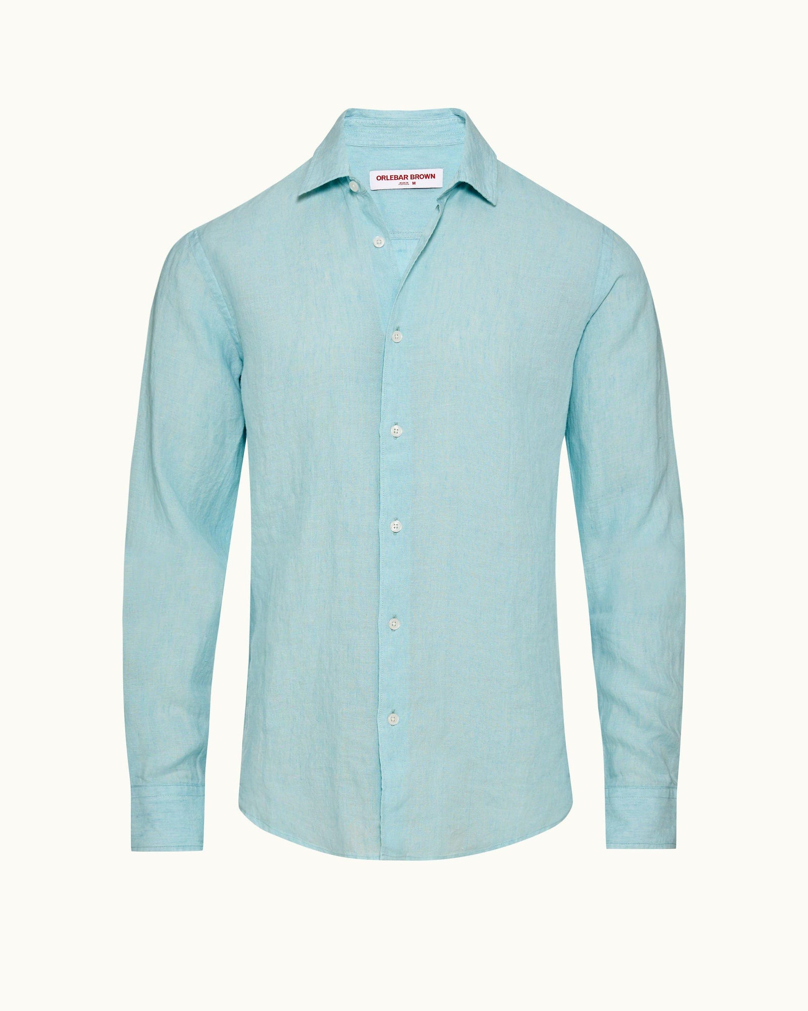 Men | Giles Lino Shirt | Light Sky Pool