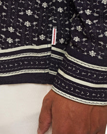 Dark Sapphire/Sea Mist Bandana Relaxed Fit Classic Collar Shirt | Dark Sapphire/Sea Mist