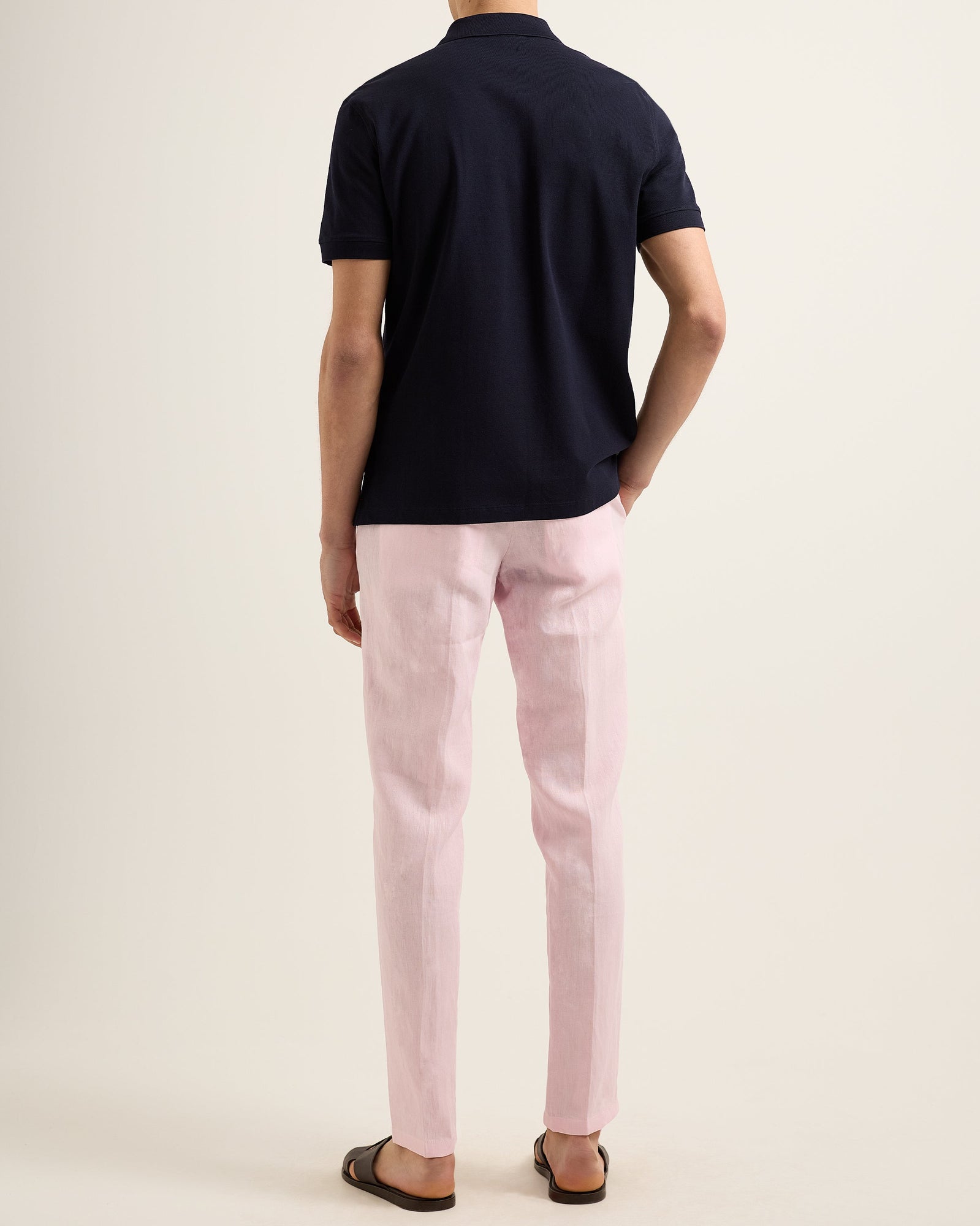 Men | Griffon Lino Trouser | Rodeo Pink