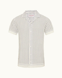 Hibbert Sea Mist Cravat Capri Collar Shirt | Sea Mist