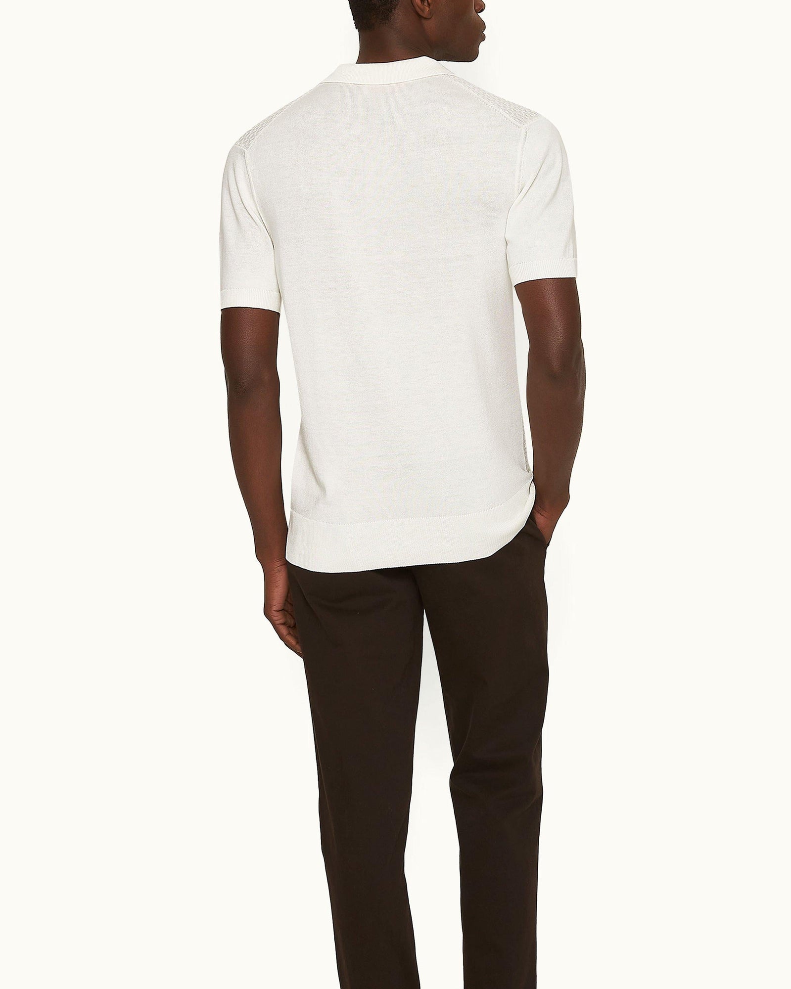 Men | Horton Pique Polo | White Sand
