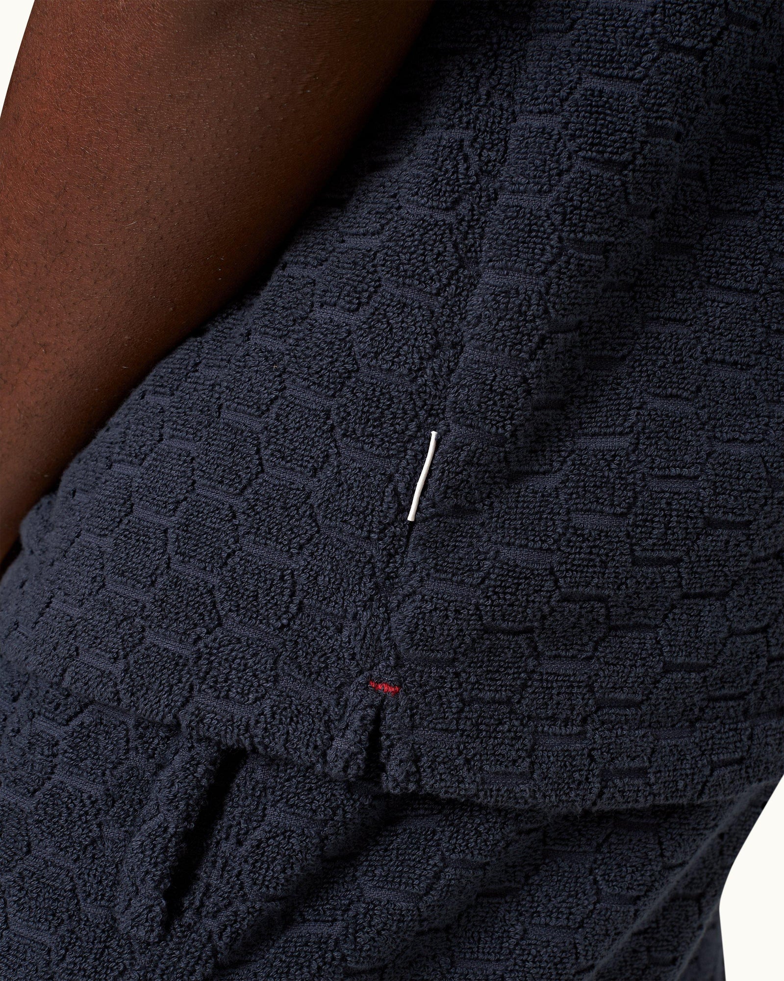 Men | Howell Towelling Shirt | Night Iris