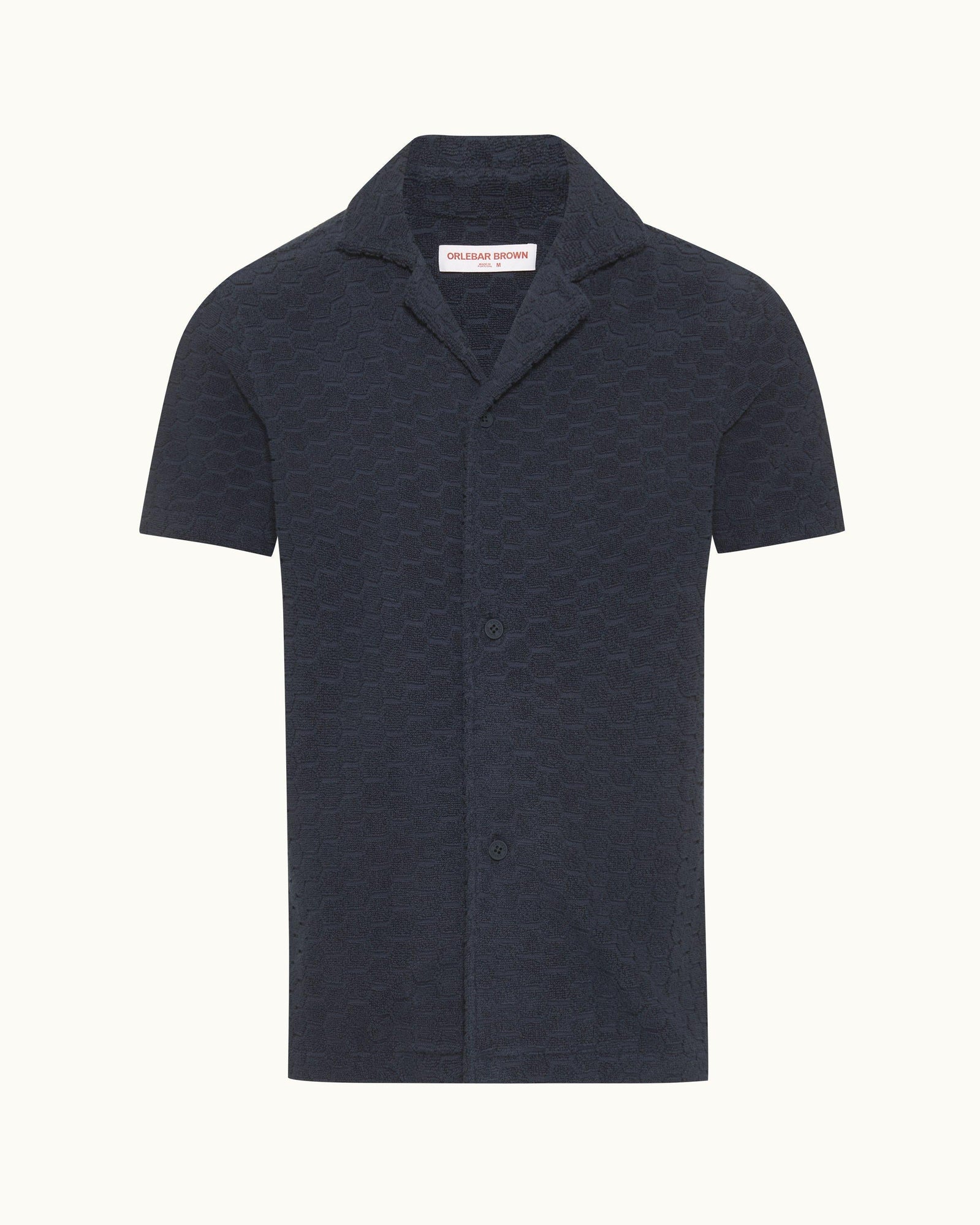 Men | Howell Towelling Shirt | Night Iris