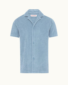 Men | Howell Towelling Shirt | Wish Blue
