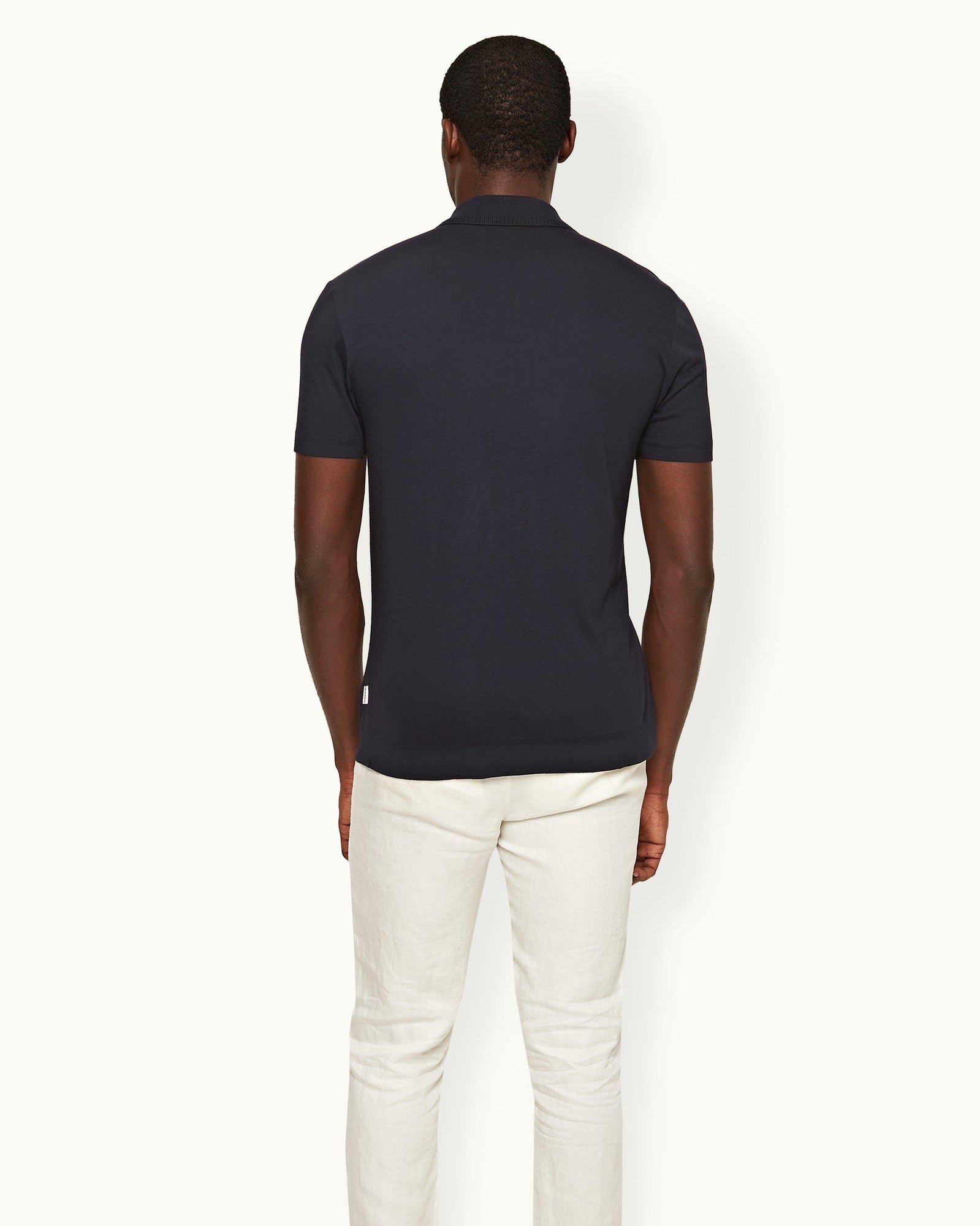 Men | Jarrett Knitted Polo | Night Iris