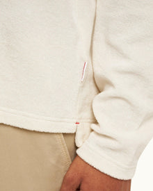 Matchstick Classic Fit Organic Towelling Long-sleeve Polo Shirt | Matchstick